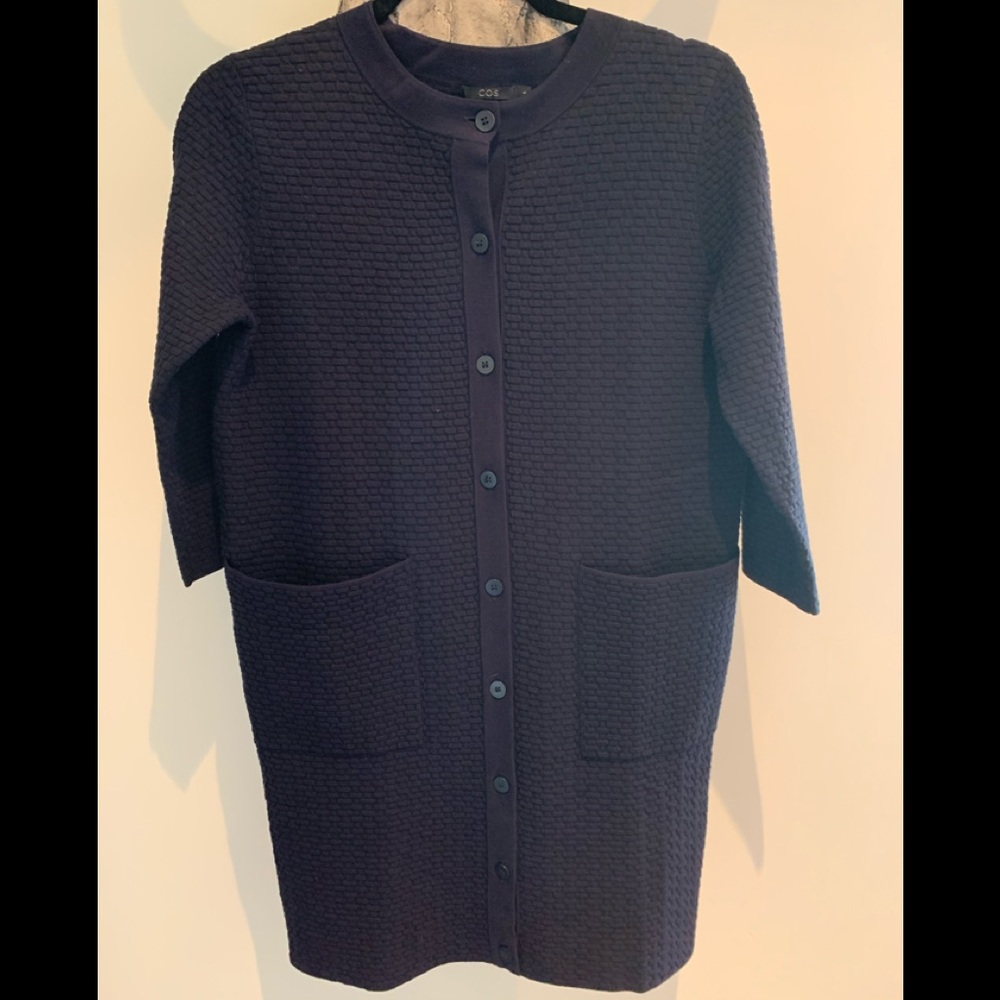 COS Navy Cardigan